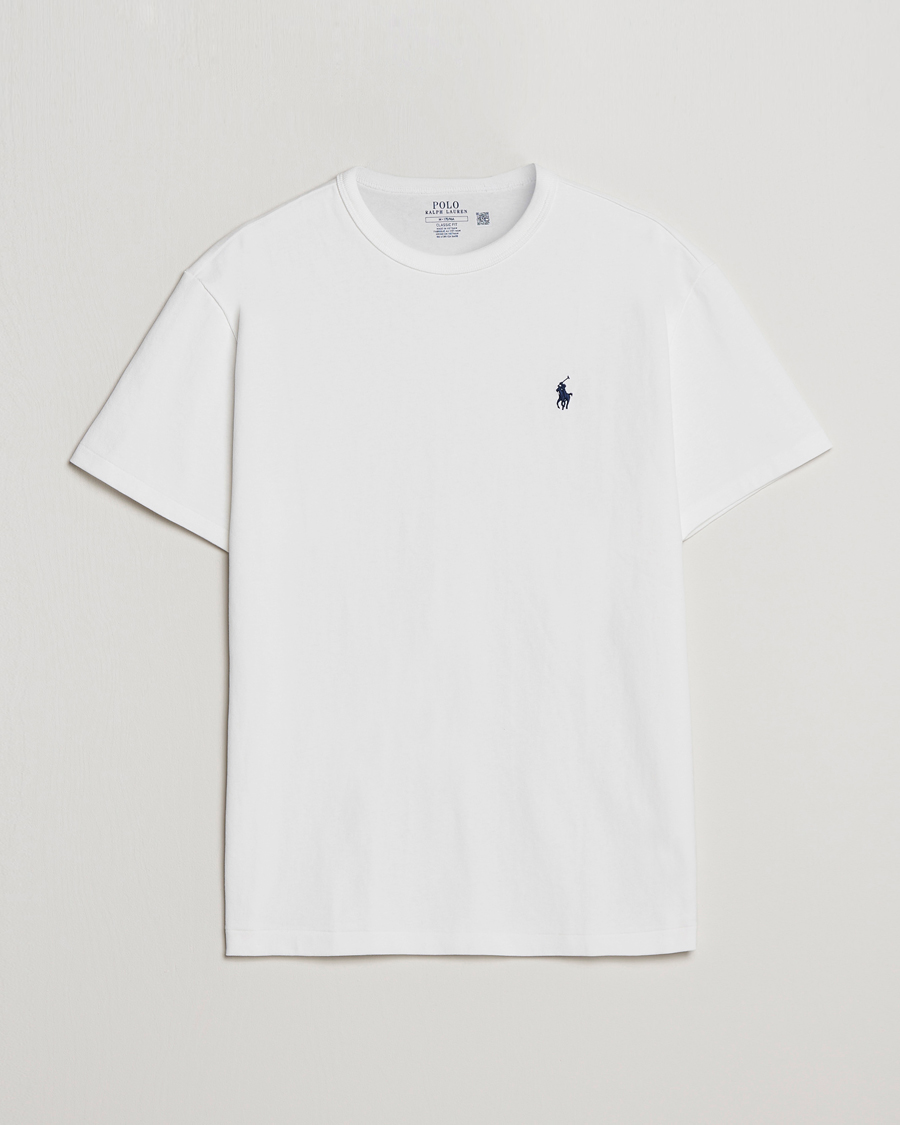 Herre | T-Shirts | Polo Ralph Lauren | Heavyweight Crew Neck T-Shirt White