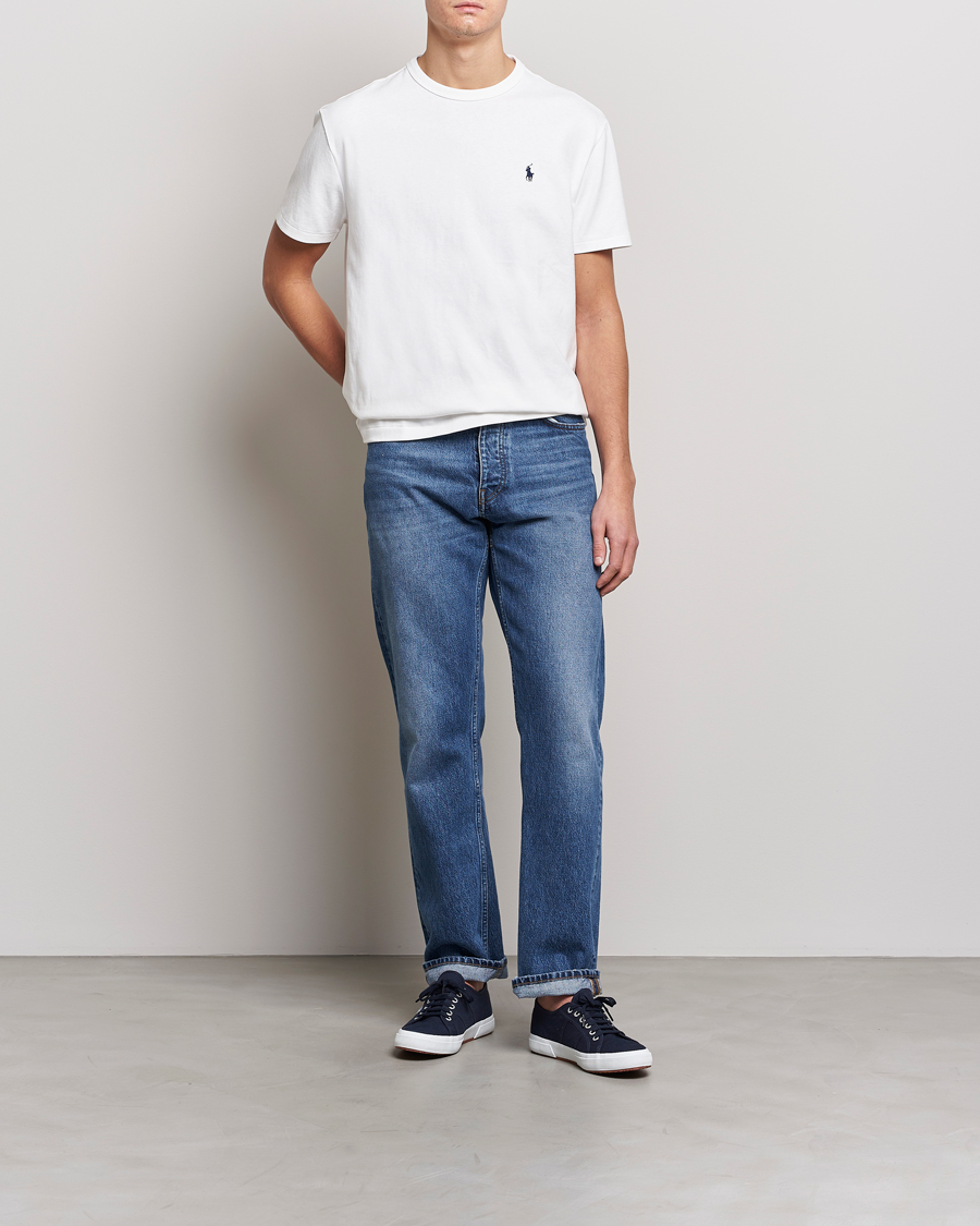 Herre | T-Shirts | Polo Ralph Lauren | Heavyweight Crew Neck T-Shirt White