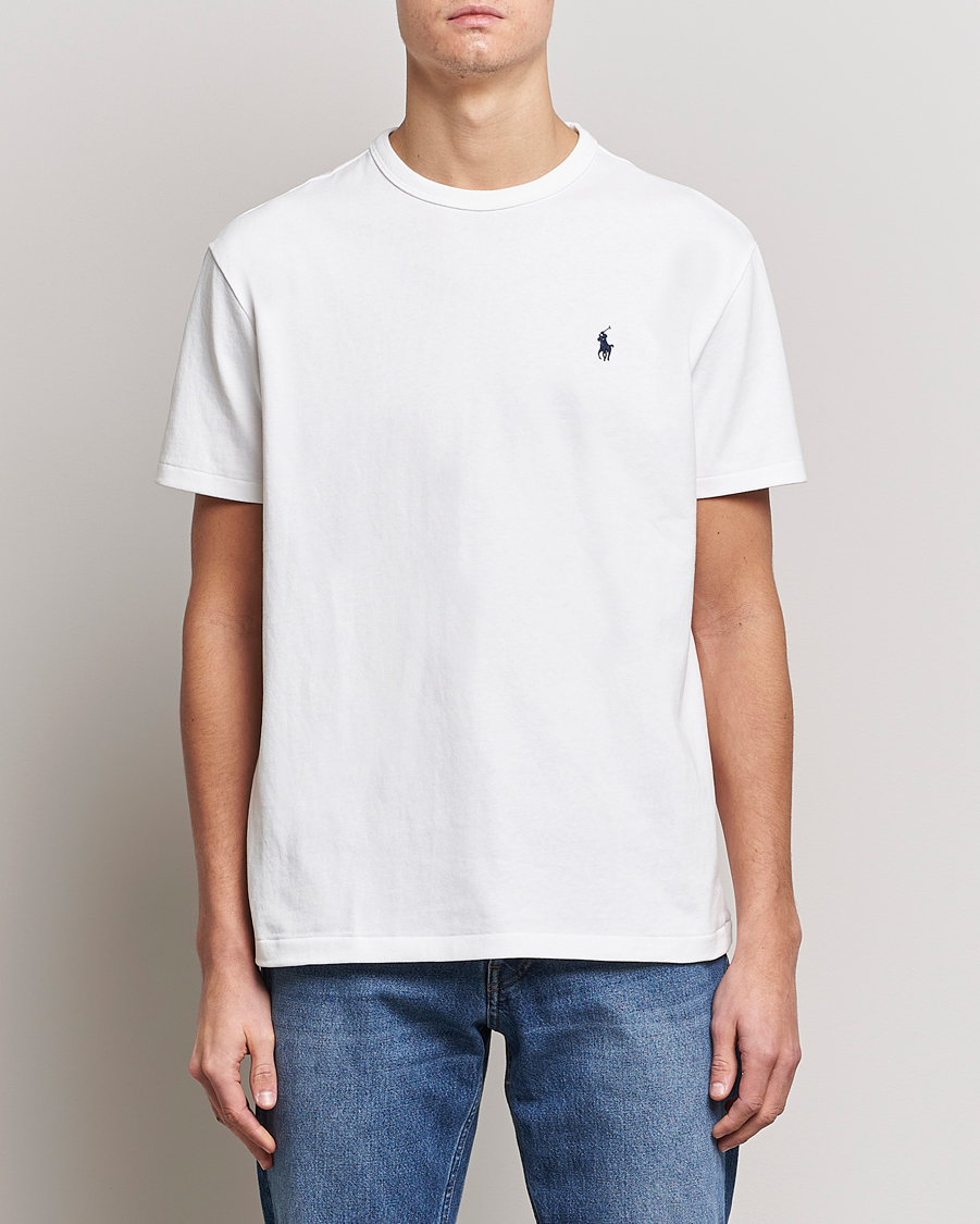 Herre | T-Shirts | Polo Ralph Lauren | Heavyweight Crew Neck T-Shirt White