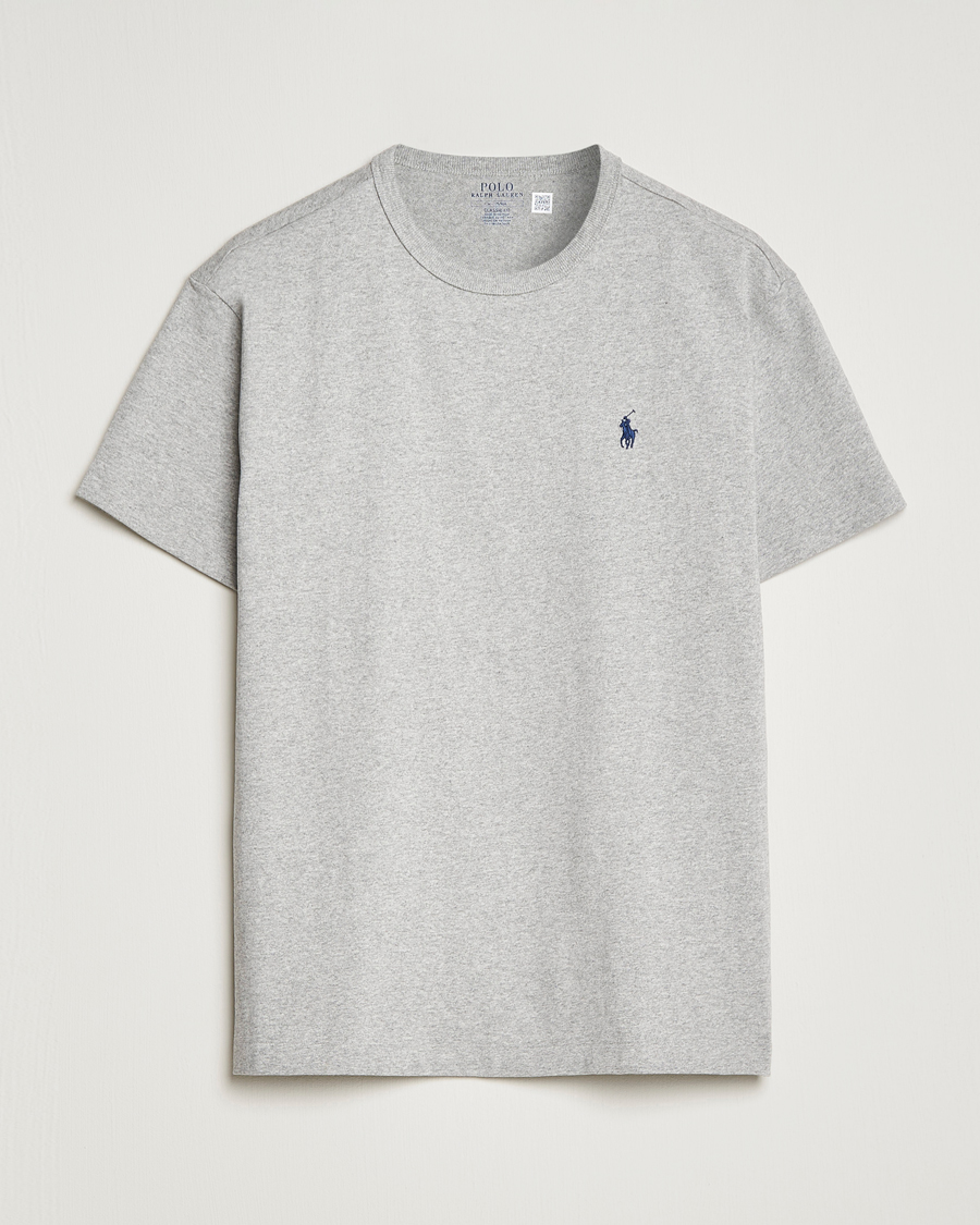 Herre | T-Shirts | Polo Ralph Lauren | Heavyweight Crew Neck T-Shirt Andover Heather