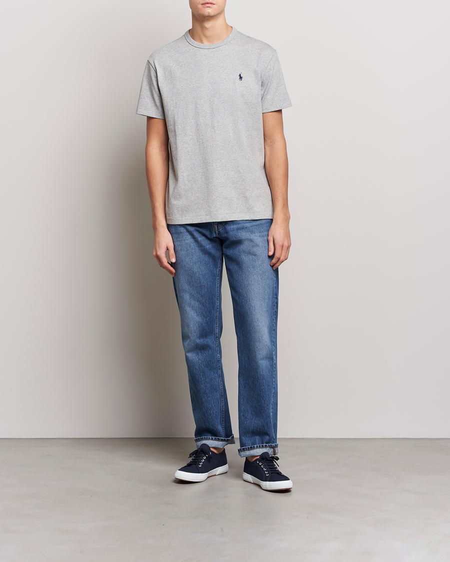 Herre | T-Shirts | Polo Ralph Lauren | Heavyweight Crew Neck T-Shirt Andover Heather