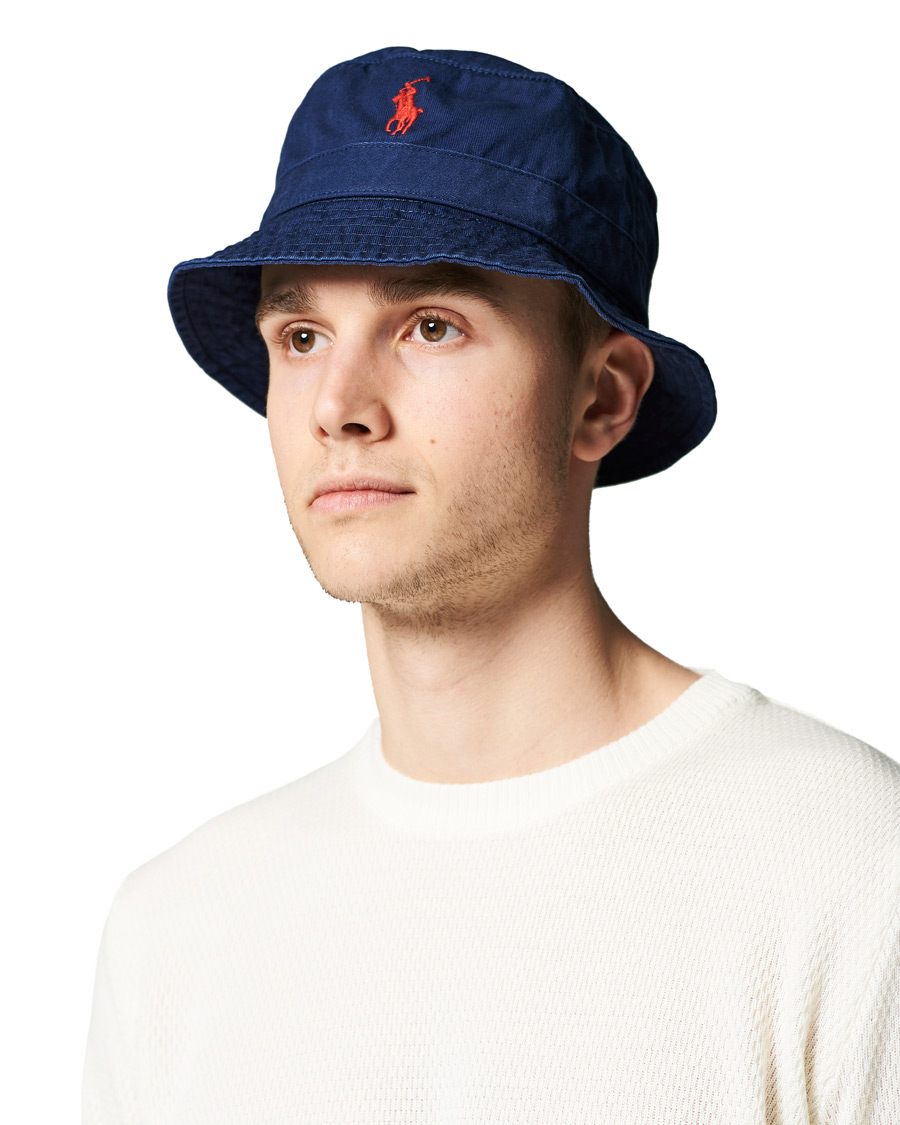 Herre | Polo Ralph Lauren Bucket Hat Navy | Polo Ralph Lauren | Bucket Hat Navy