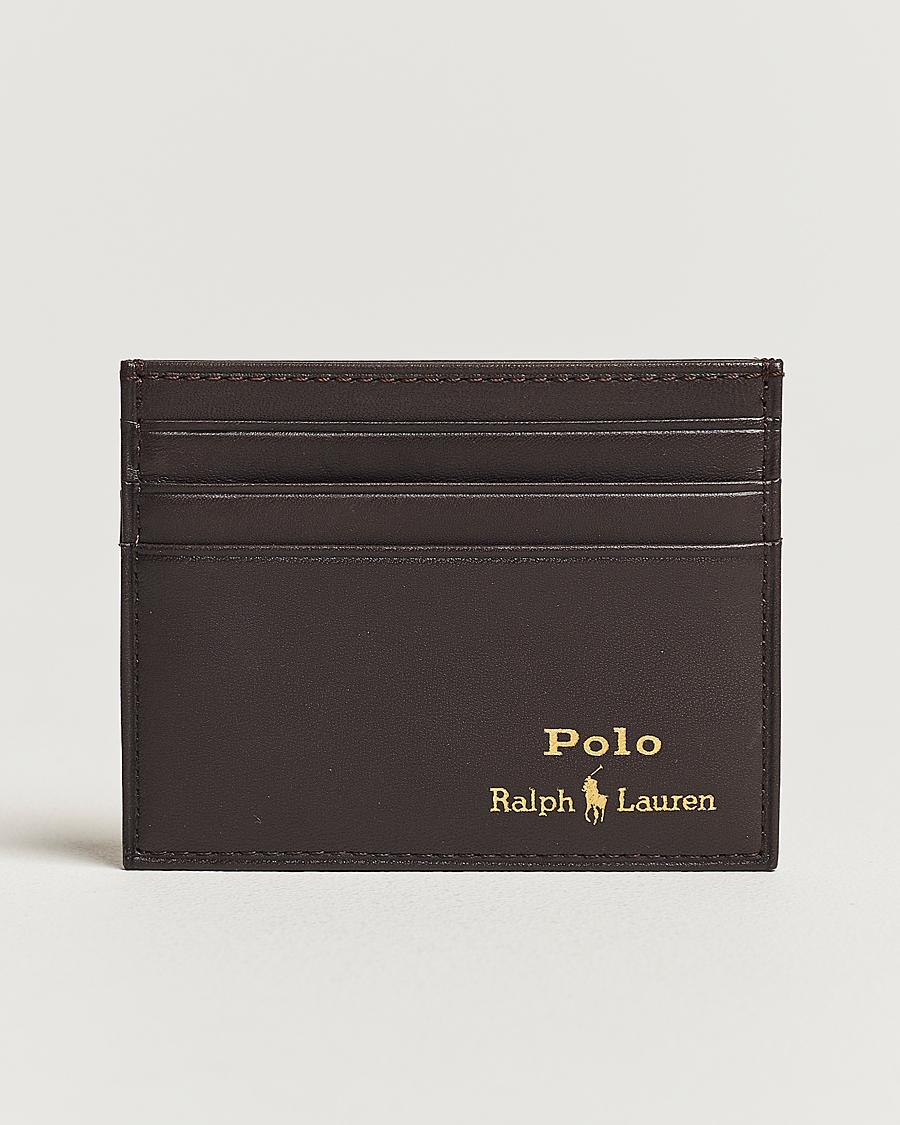 Herre | Polo Ralph Lauren Smooth Leather Credit Card Case Brown | Polo Ralph Lauren | Smooth Leather Credit Card Case Brown