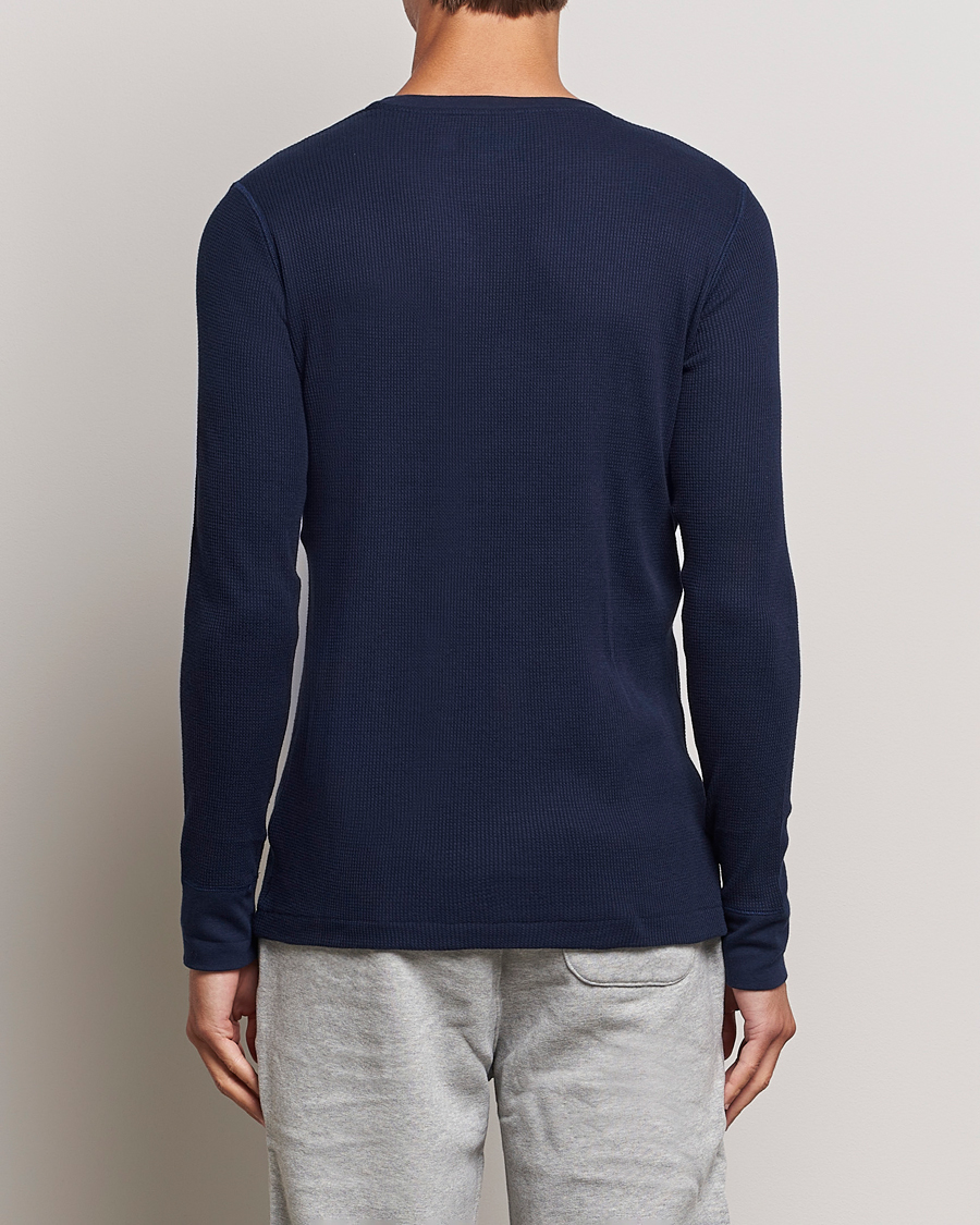 Herre | Langærmede t-shirts | Polo Ralph Lauren | Waffle Long Sleeve Crew Neck Cruise Navy