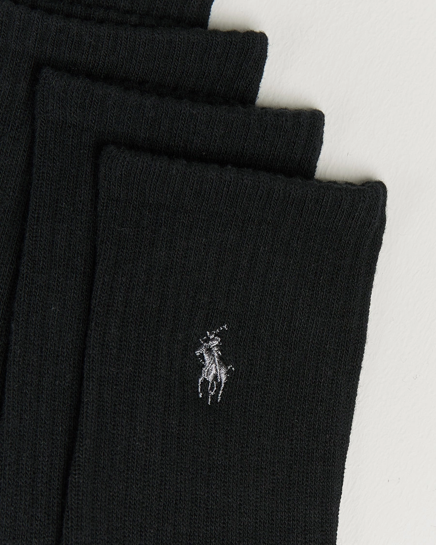 Herre | Almindelige sokker | Polo Ralph Lauren | 6-Pack Cotton Crew Socks Black