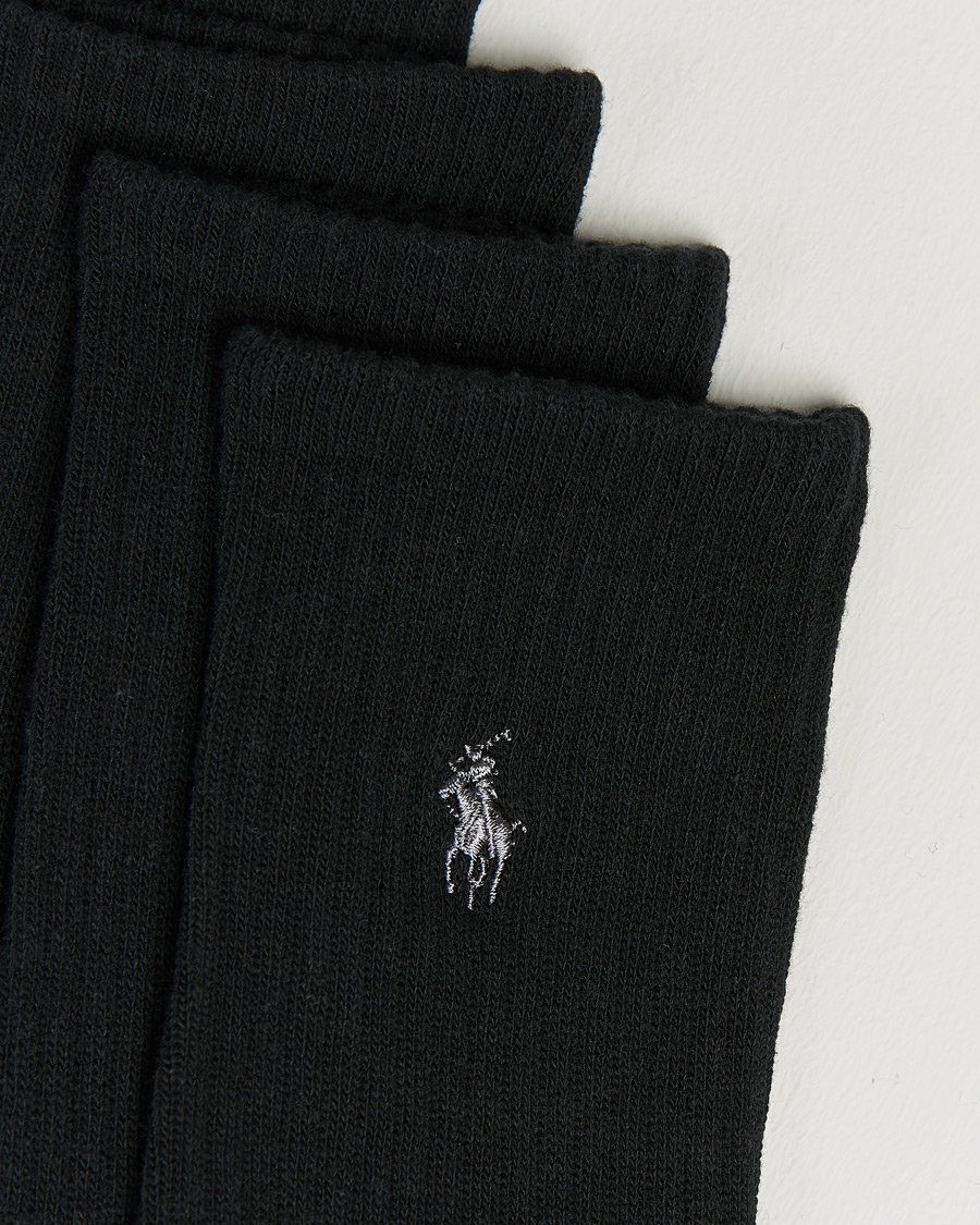 Herre | Undertøj | Polo Ralph Lauren | Polo Ralph Lauren6-Pack Cotton Crew SocksBlack