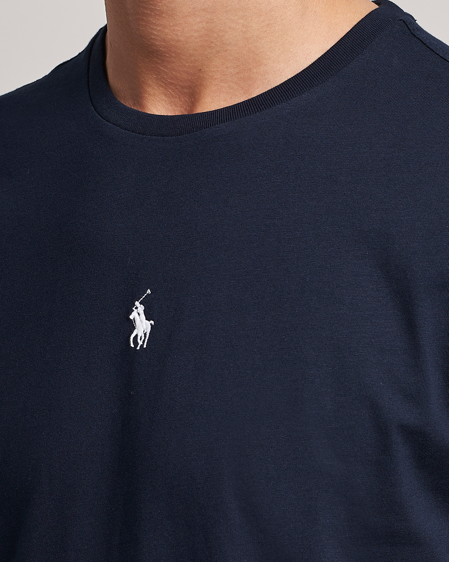 Herre | T-Shirts | Polo Ralph Lauren | Chest Crew Neck Tee Aviator Navy