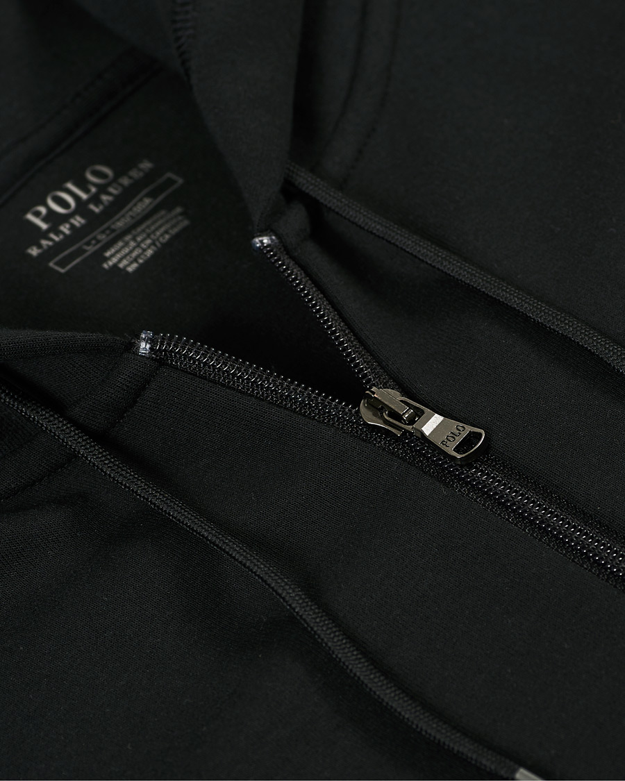 Herre | Trøjer | Polo Ralph Lauren | Box Logo Backprint Full Zip Hoodie Black