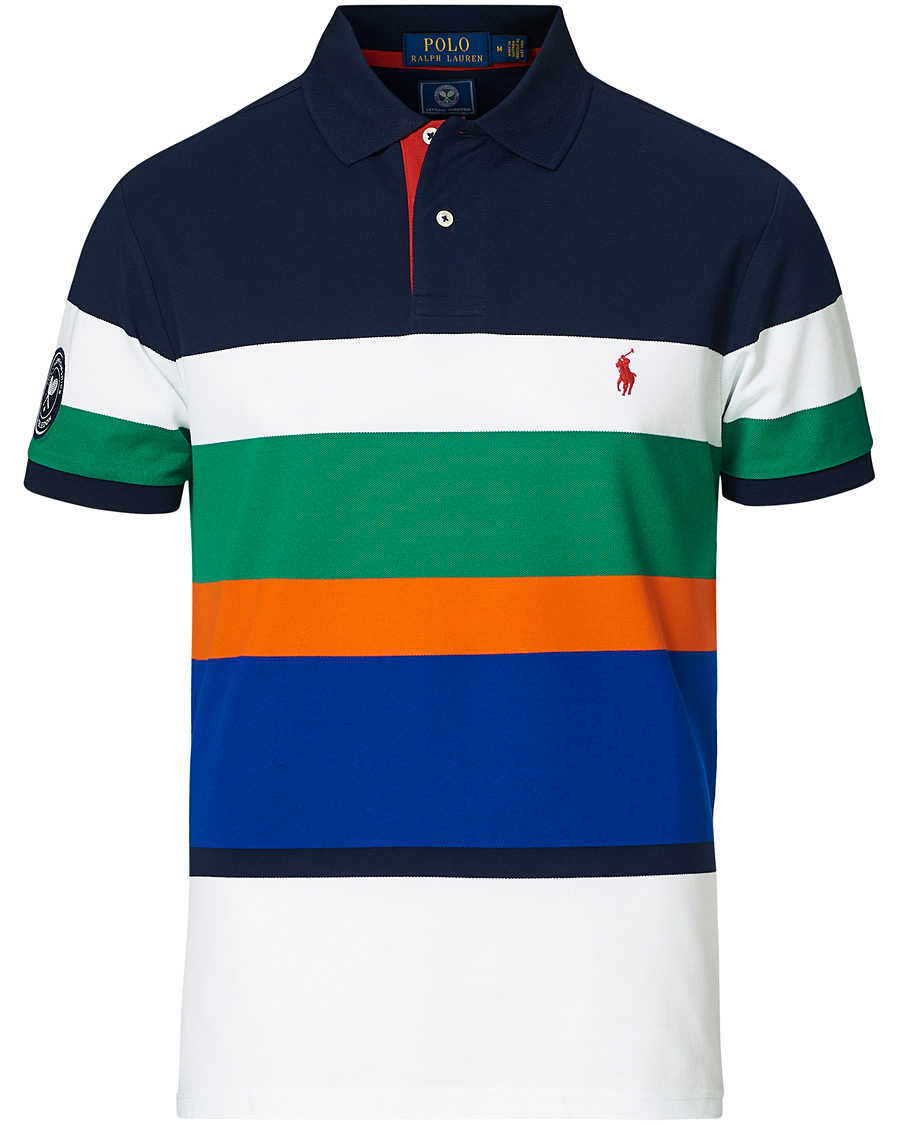 Herre | Polotrøjer | Polo Ralph Lauren | Wimbledon Custom Slim Fit Stretch Mesh Polo Multi