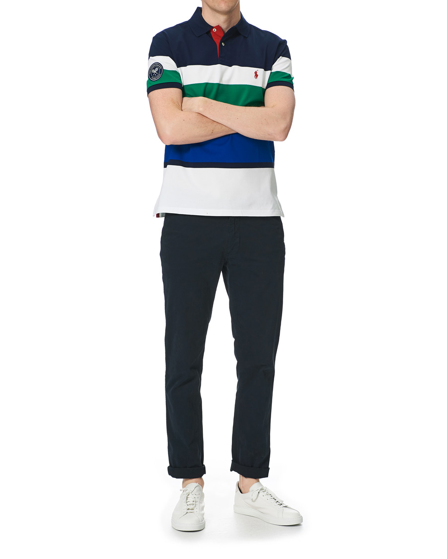 Herre | Polotrøjer | Polo Ralph Lauren | Wimbledon Custom Slim Fit Stretch Mesh Polo Multi