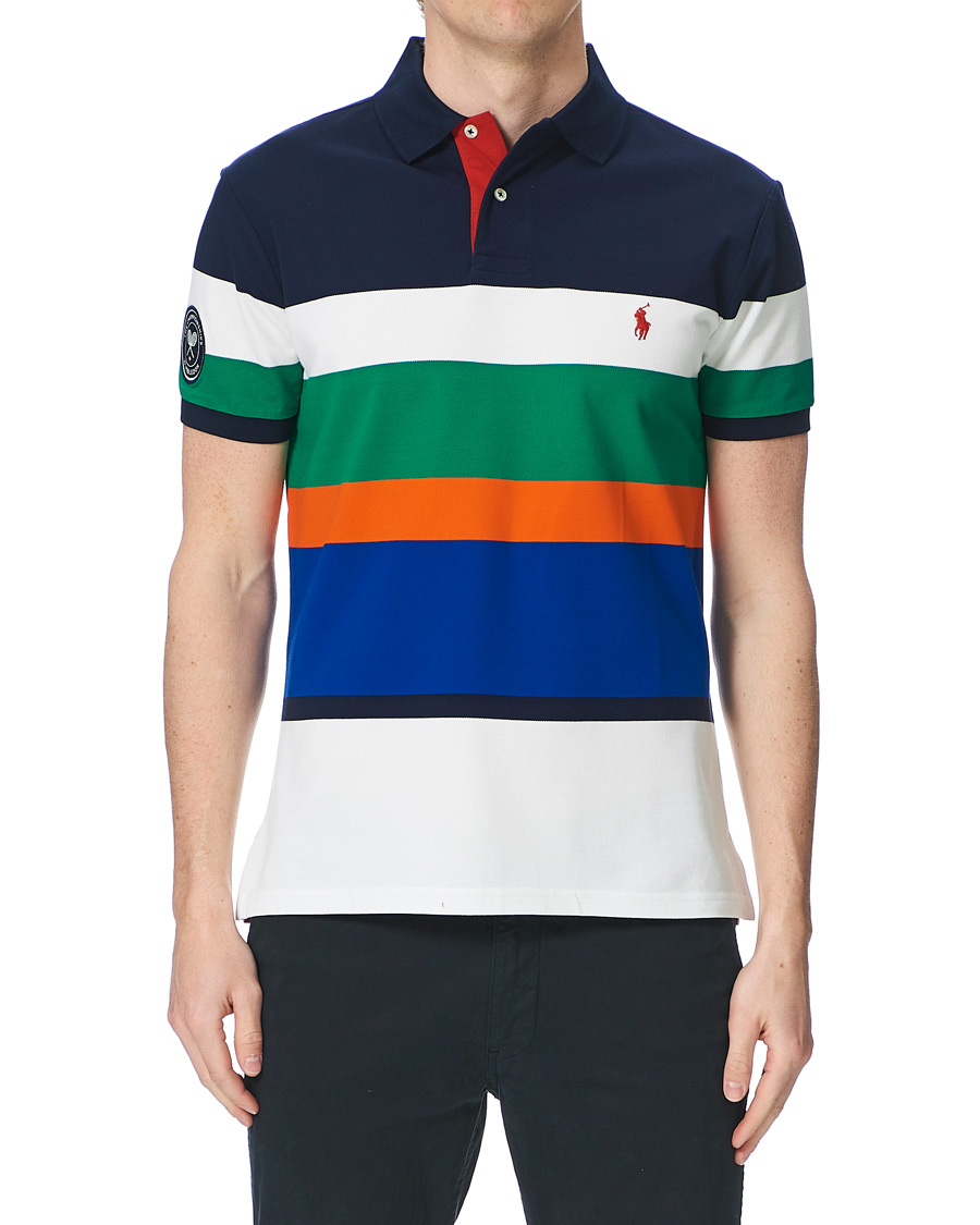 Herre | Polotrøjer | Polo Ralph Lauren | Wimbledon Custom Slim Fit Stretch Mesh Polo Multi