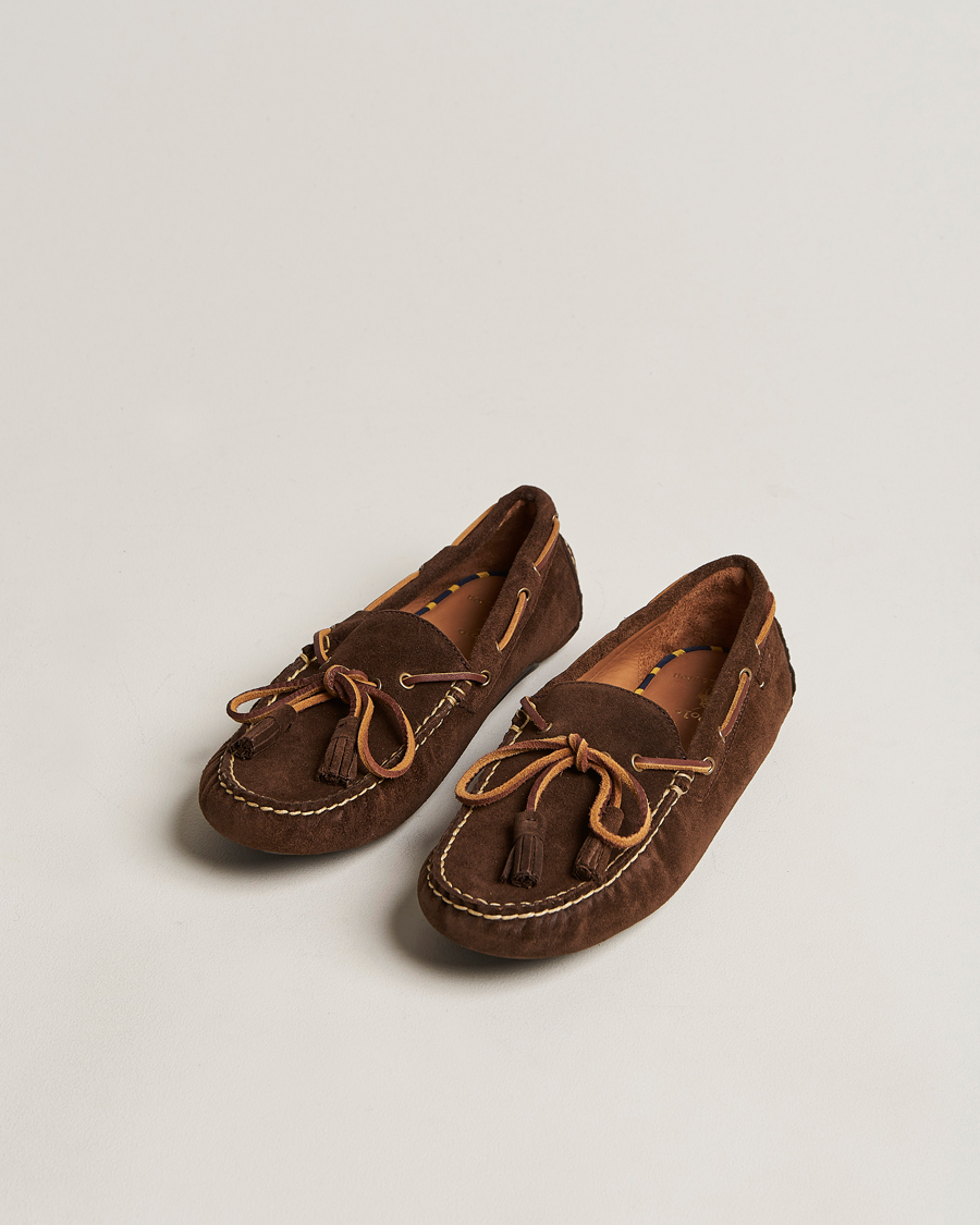 Herre | World of Ralph Lauren | Polo Ralph Lauren | Anders Suede Driving Shoe Chocolate Brown