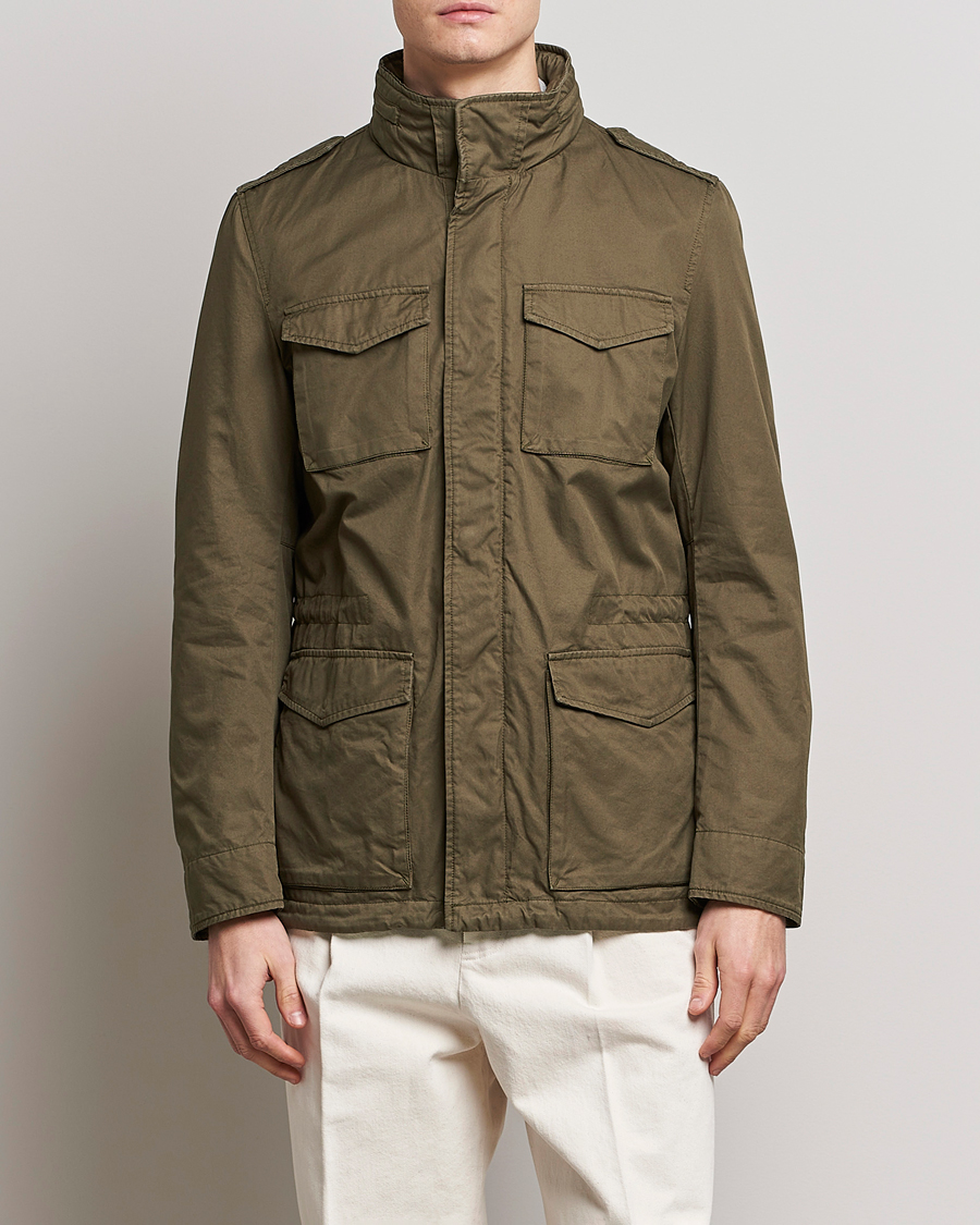 Herre | Formelle jakker | Herno | Cotton Field Jacket Army Green