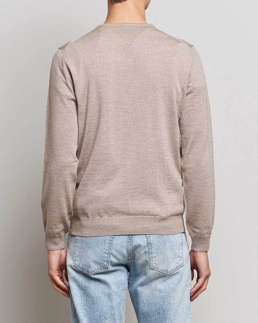 Herre | Trøjer | Stenströms | Merino Crew Neck Sand
