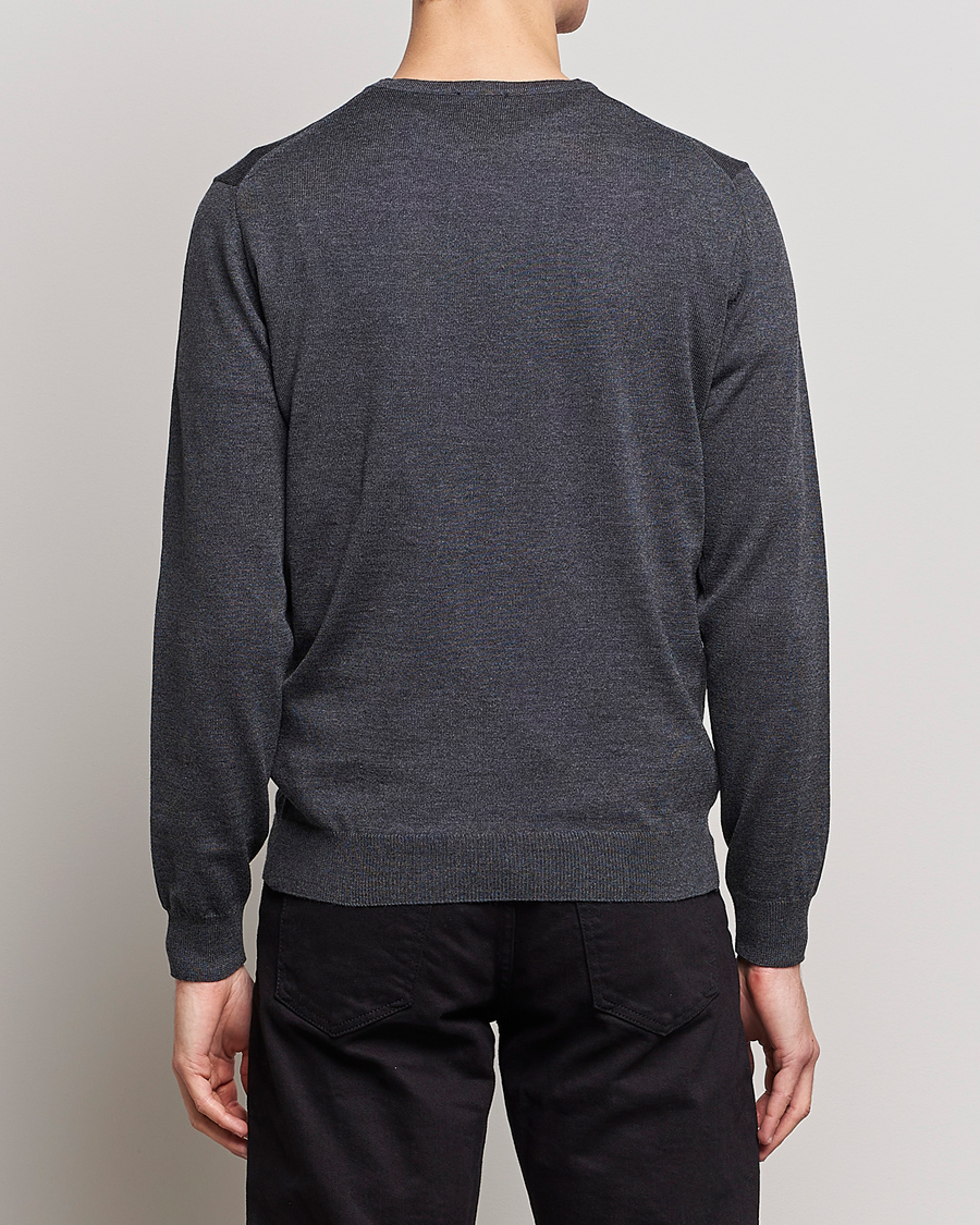 Herre | Trøjer | Stenströms | Merino Crew Neck Anthracite