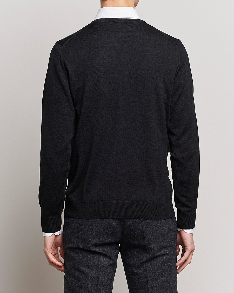 Herre | Trøjer | Stenströms | Merino Crew Neck Black