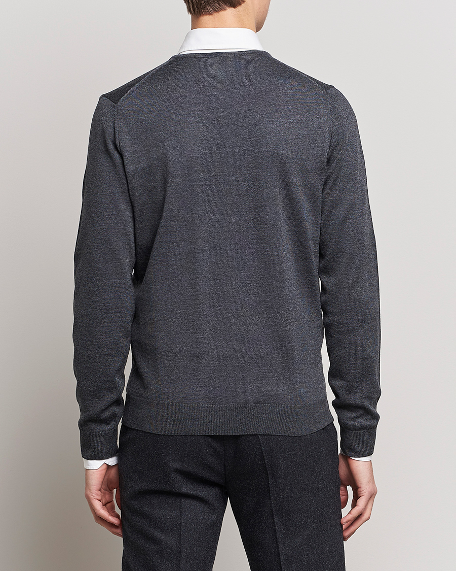 Herre | Trøjer | Stenströms | Merino V-Neck Anthracite