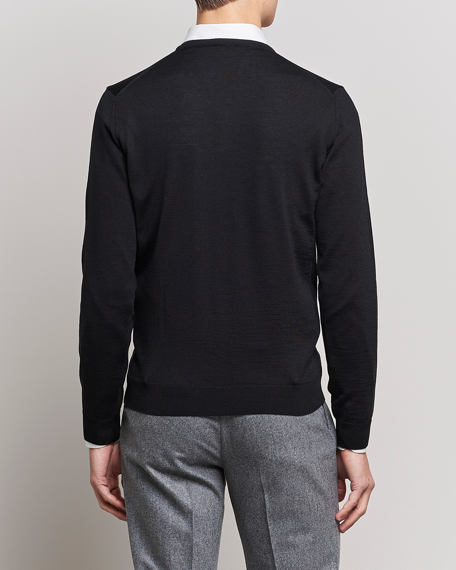 Herre | Trøjer | Stenströms | Merino V-Neck Black