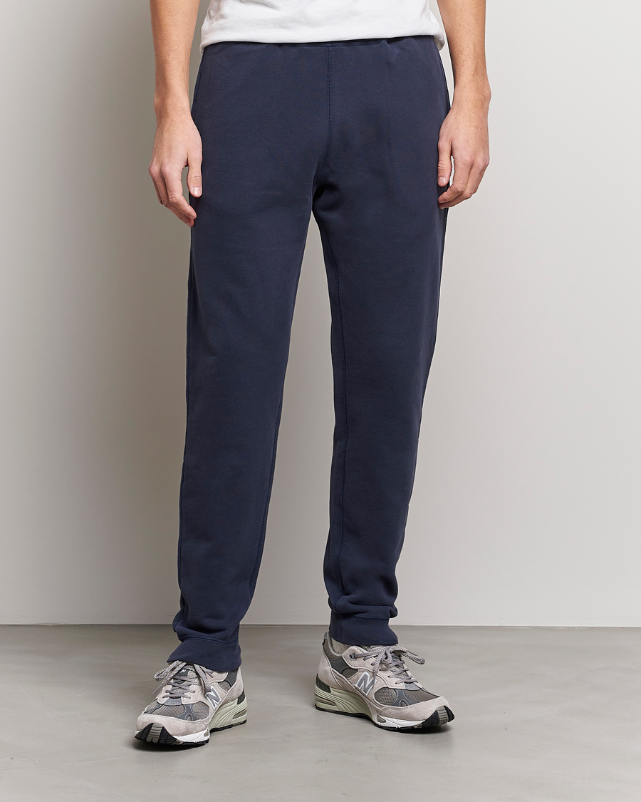 Herre | Tøj | Sunspel | Cotton Loopback Track Pants Navy