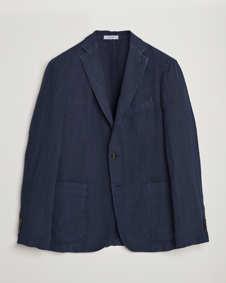 Herre | Blazere & jakker | Boglioli | K Jacket Linen Blazer Navy