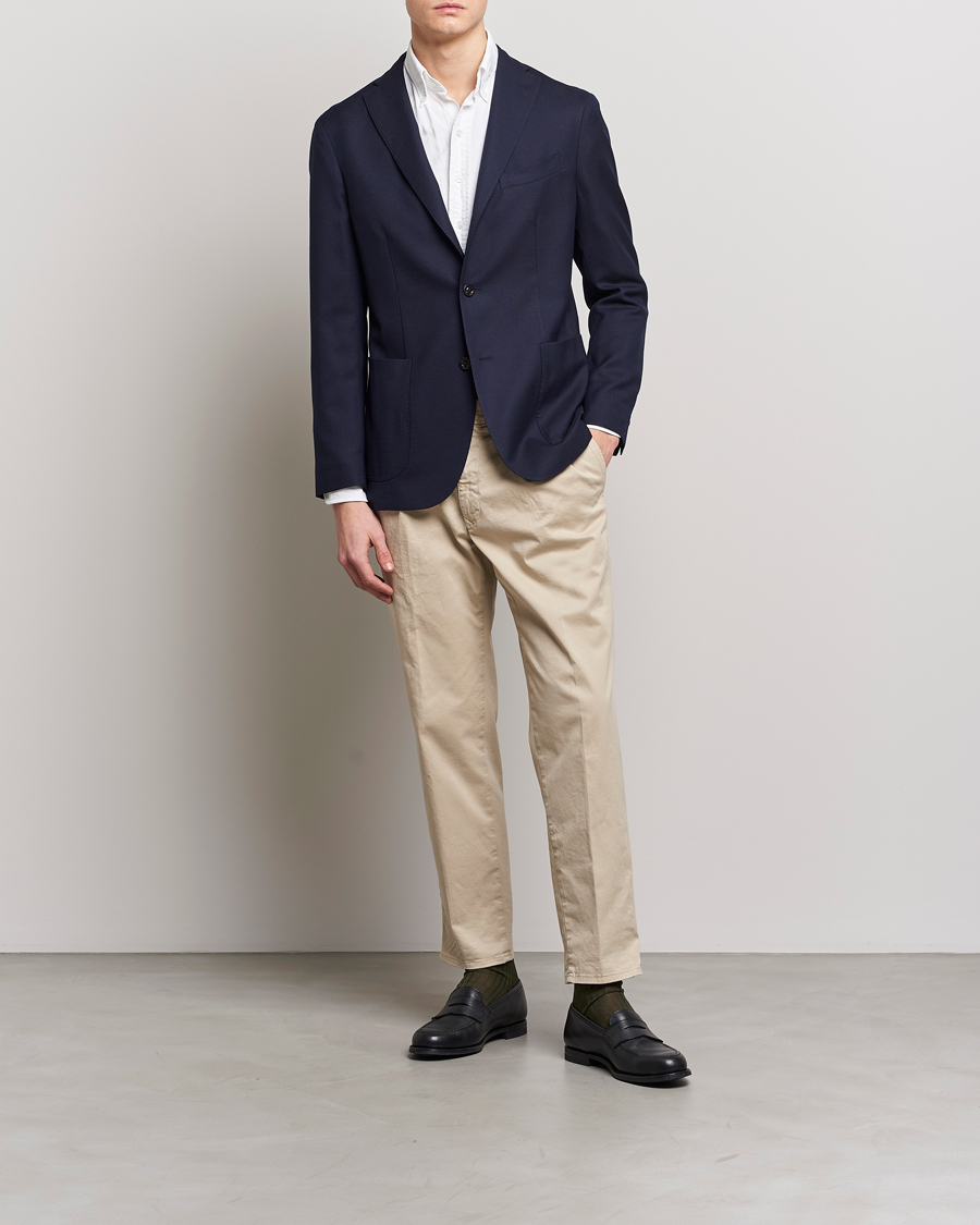 Herre | Blazere & jakker | Boglioli | K Jacket Wool Hopsack Blazer Navy