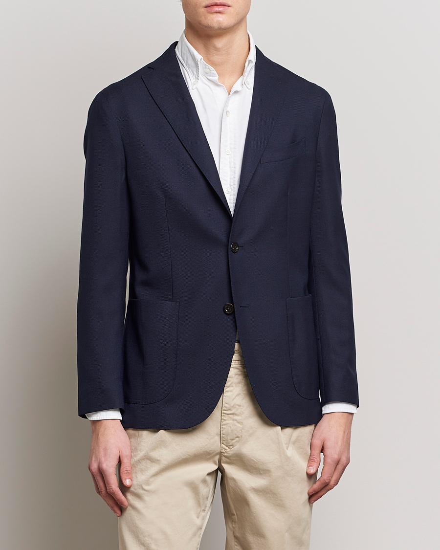 Herre | Blazere & jakker | Boglioli | K Jacket Wool Hopsack Blazer Navy