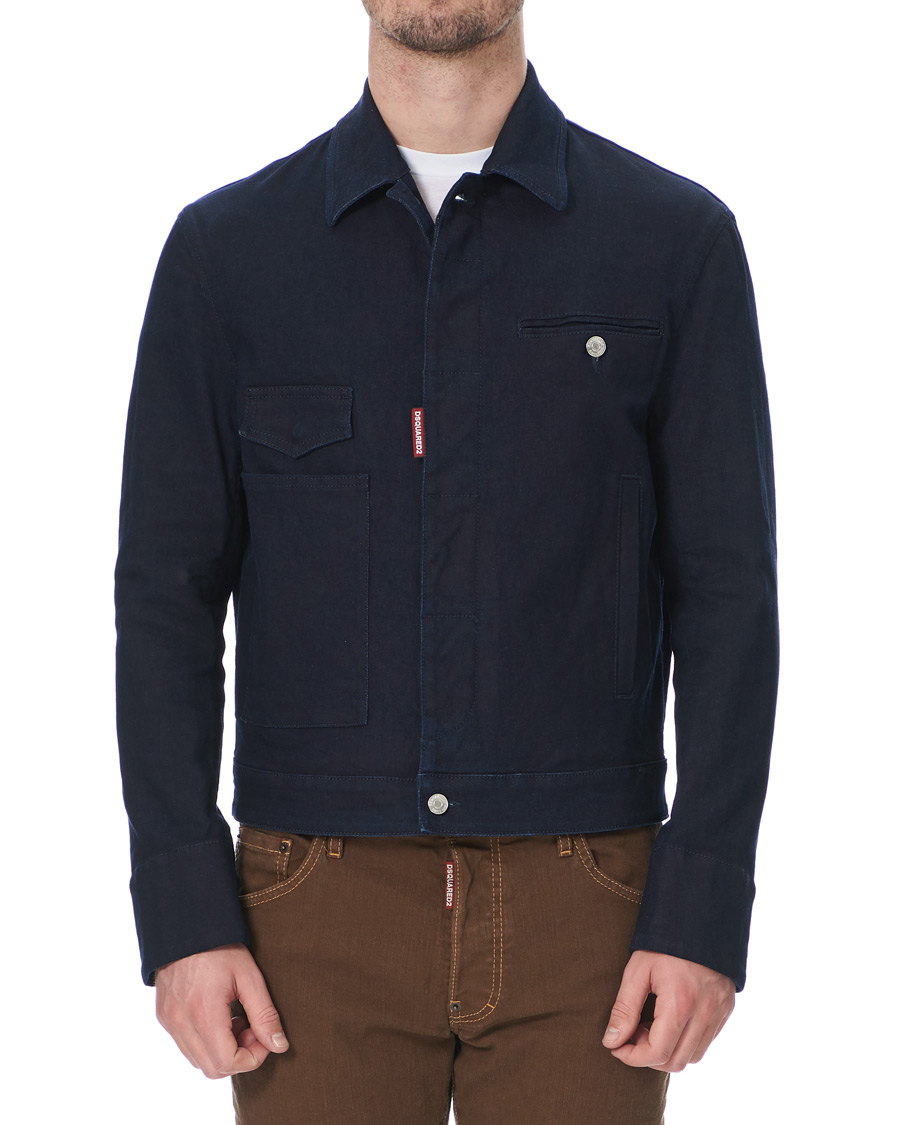 Herre | Jakker | Dsquared2 | Aviator Jacket Blue
