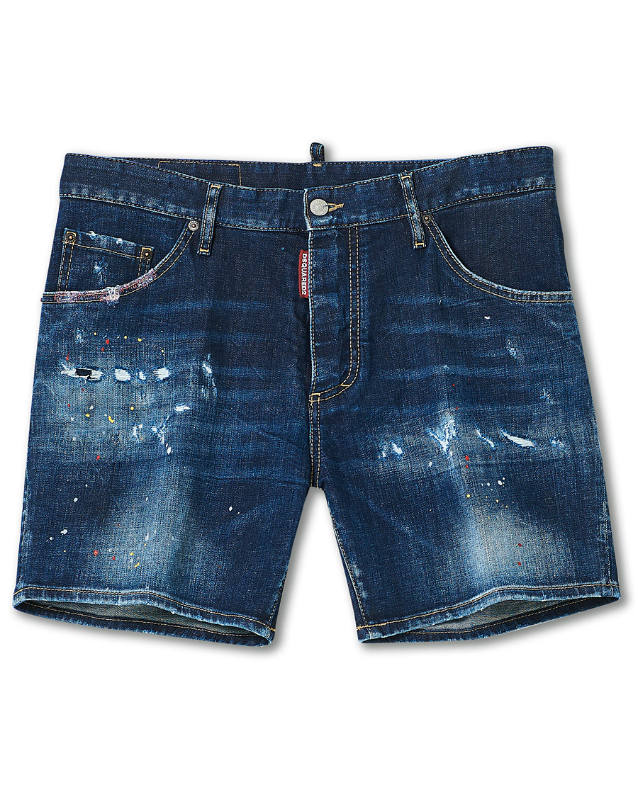 Herre | Shorts | Dsquared2 | Dan Commando Denim Shorts Blue