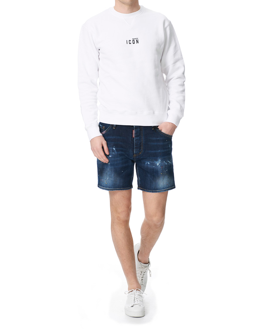 Herre | Shorts | Dsquared2 | Dan Commando Denim Shorts Blue