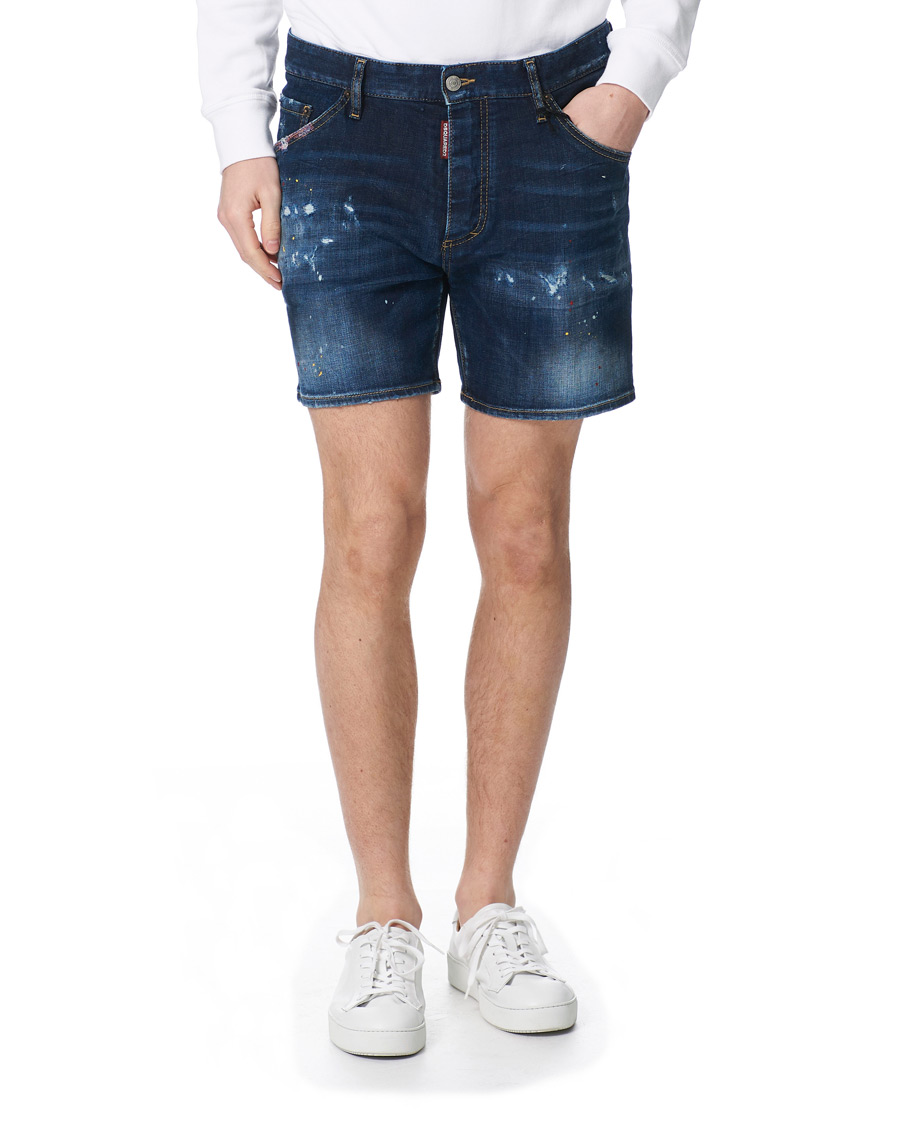 Herre | Shorts | Dsquared2 | Dan Commando Denim Shorts Blue