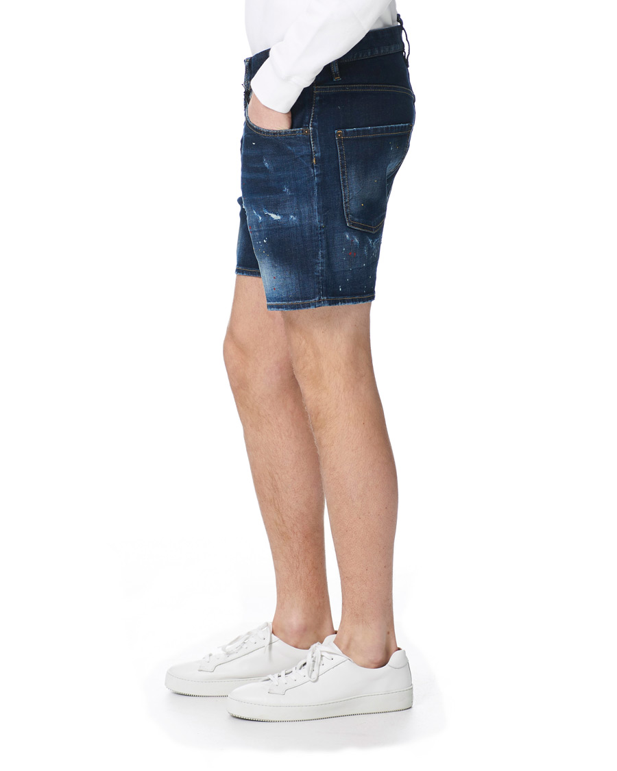 Herre | Shorts | Dsquared2 | Dan Commando Denim Shorts Blue