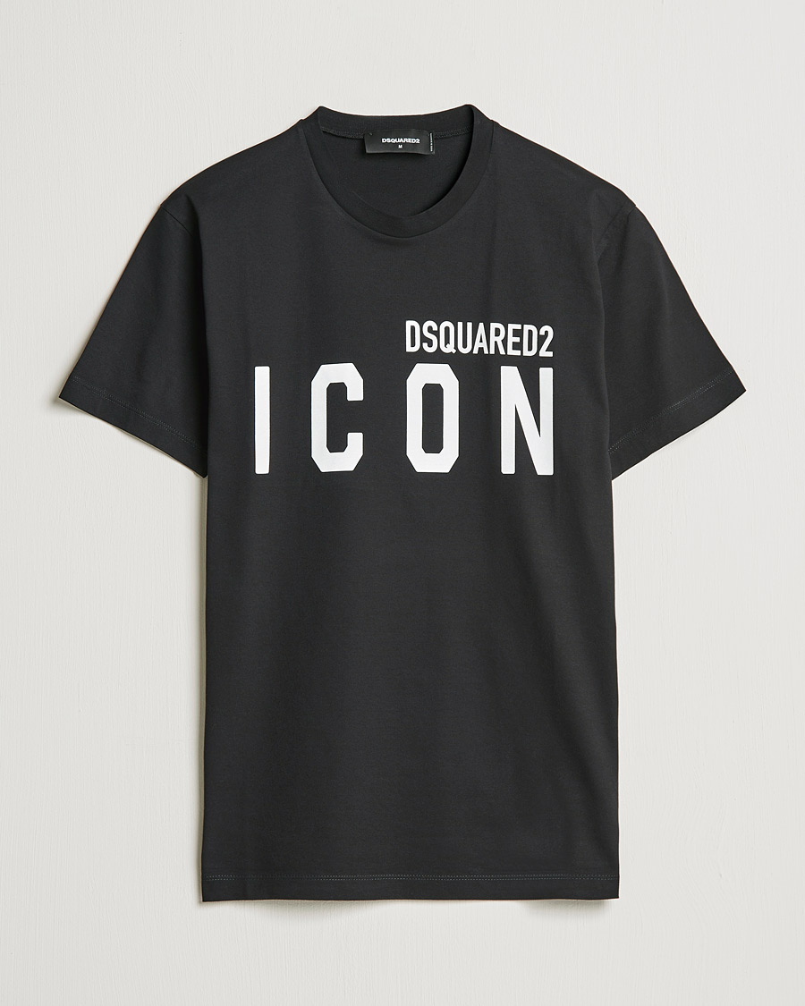 Herre | T-Shirts | Dsquared2 | Icon Logo Tee Black