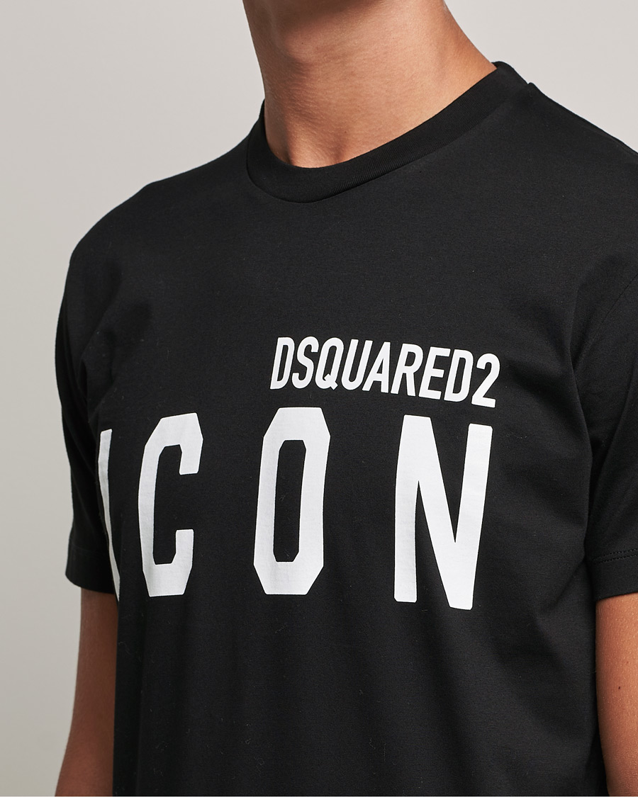 Herre | T-Shirts | Dsquared2 | Icon Logo Tee Black