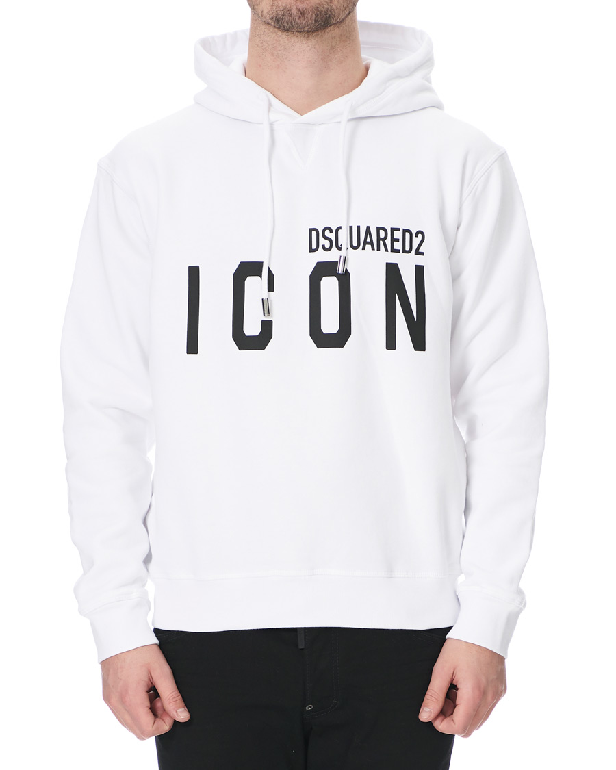 Herre | Trøjer | Dsquared2 | Icon Hoodie White