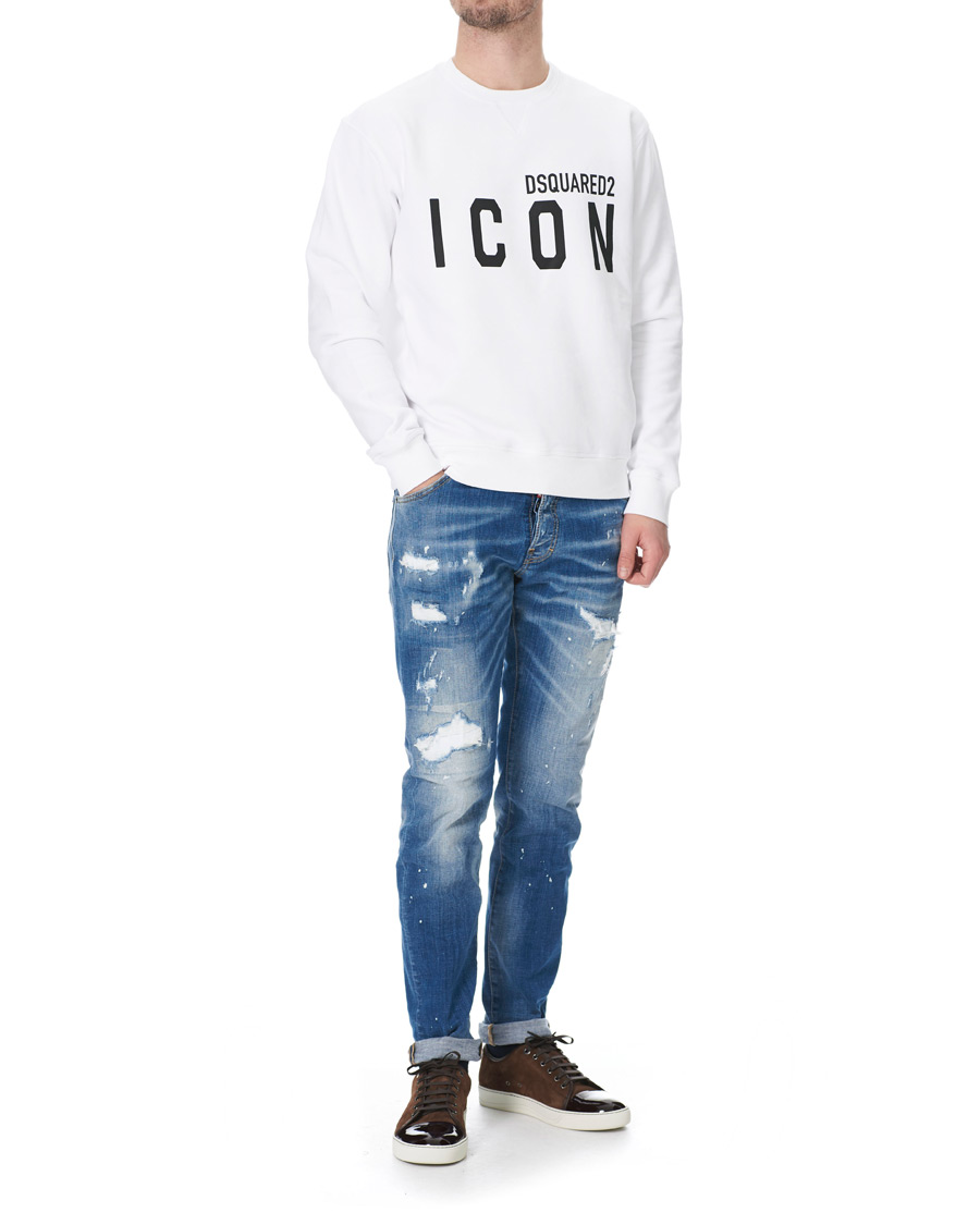 Herre | Trøjer | Dsquared2 | Icon Sweatshirt White