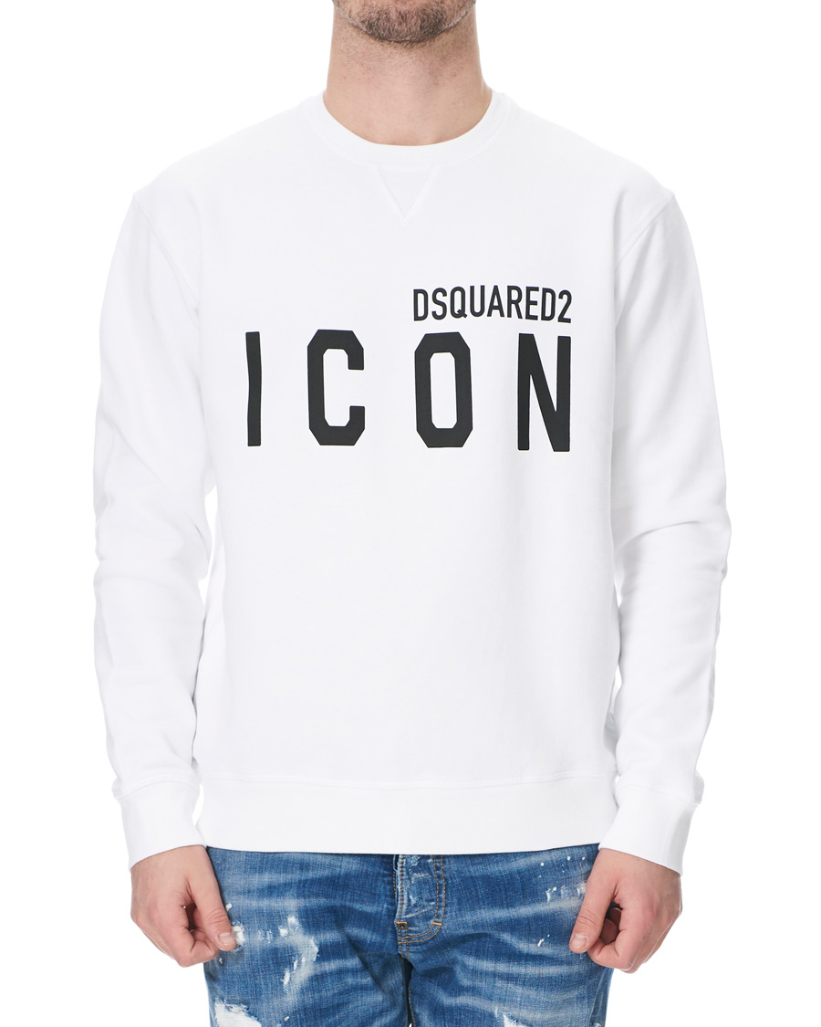 Herre | Trøjer | Dsquared2 | Icon Sweatshirt White