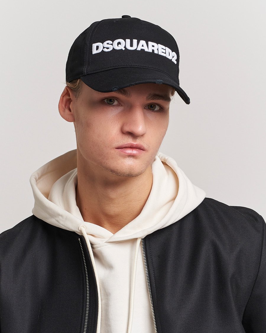 Herre |  | Dsquared2 | Lettering Logo Baseball Cap Black/White