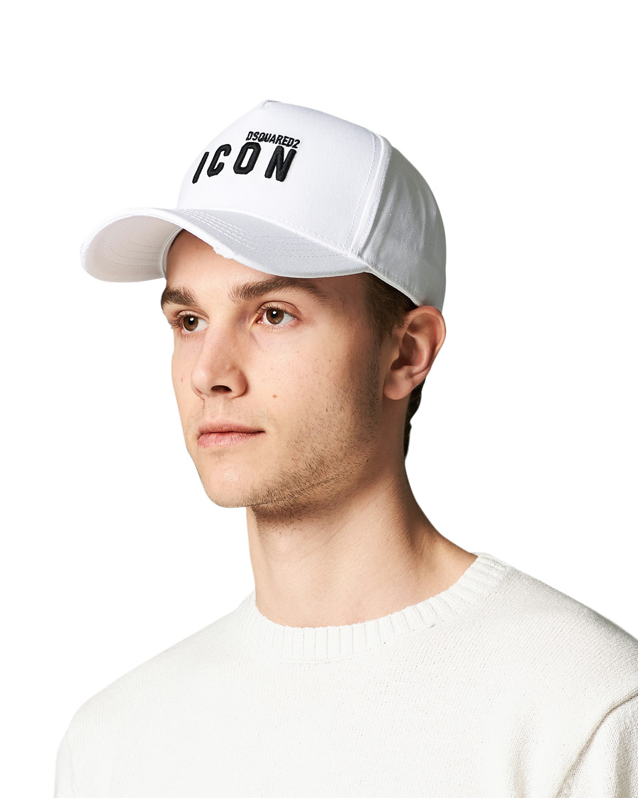 Herre | Dsquared2 Icon Baseball Cap White | Dsquared2 | Icon Baseball Cap White