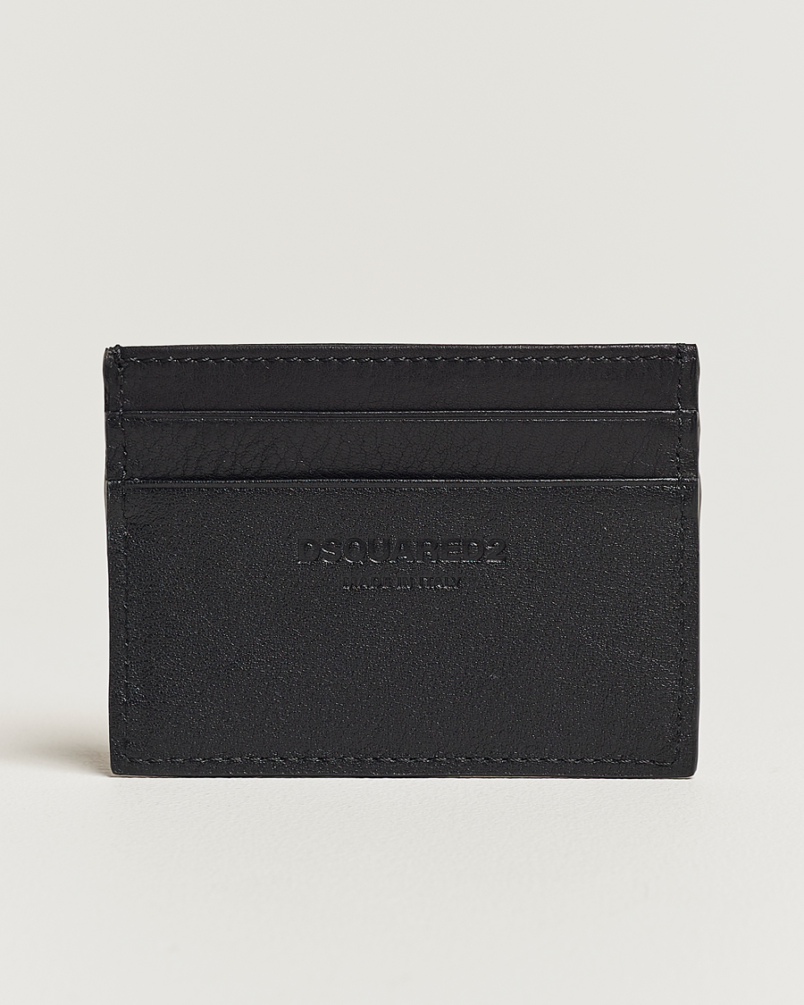 Herre |  | Dsquared2 | Icon Leather Card Holder Black