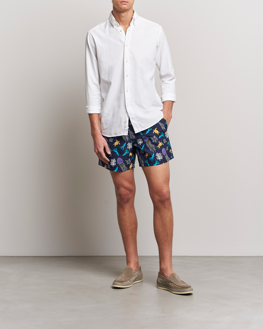 Herre | Badebukser | Vilebrequin | Moorea Swim Shorts Navy Blue