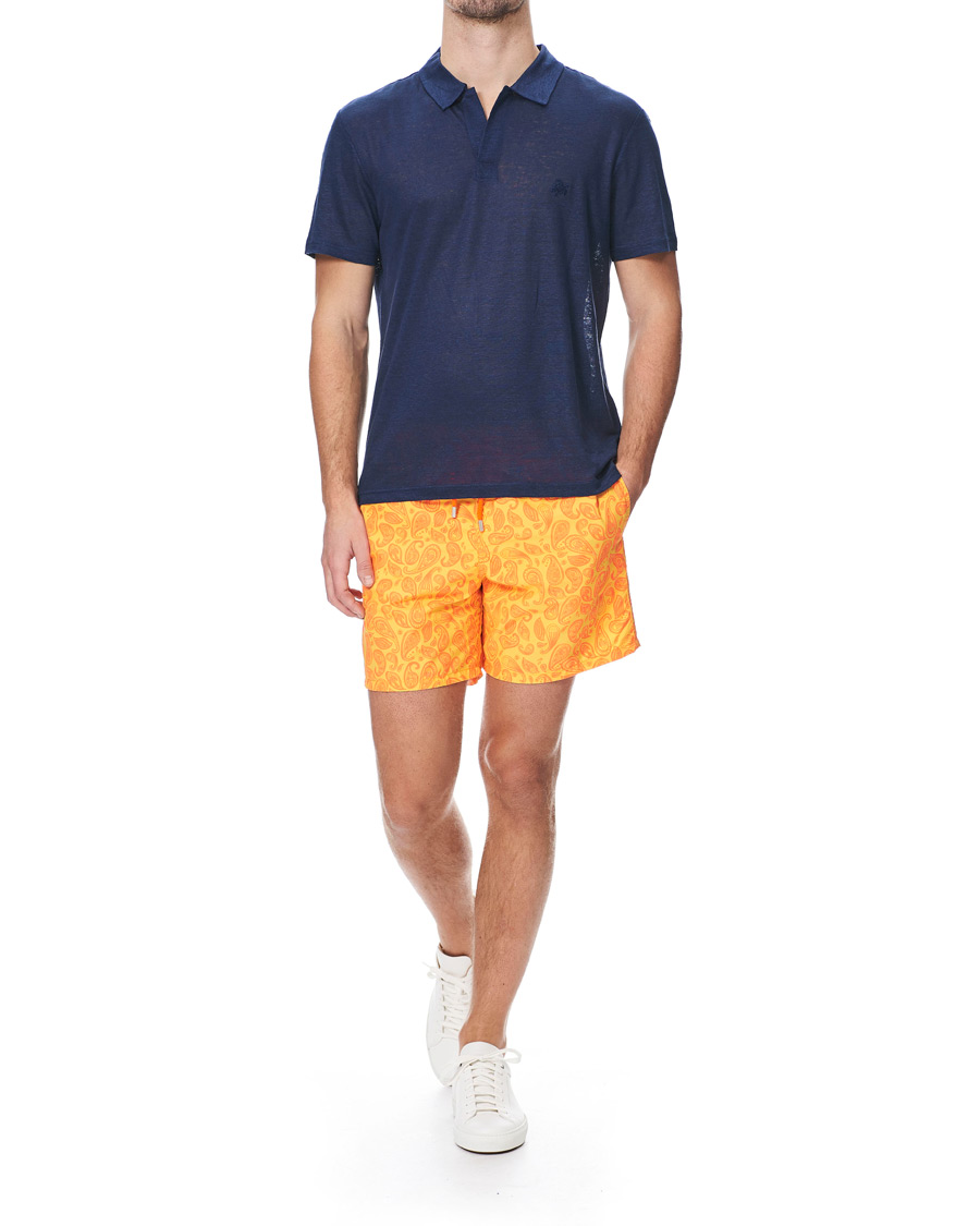 Herre | Polotrøjer | Vilebrequin | Pyramid Linen Jersey Polo Navy
