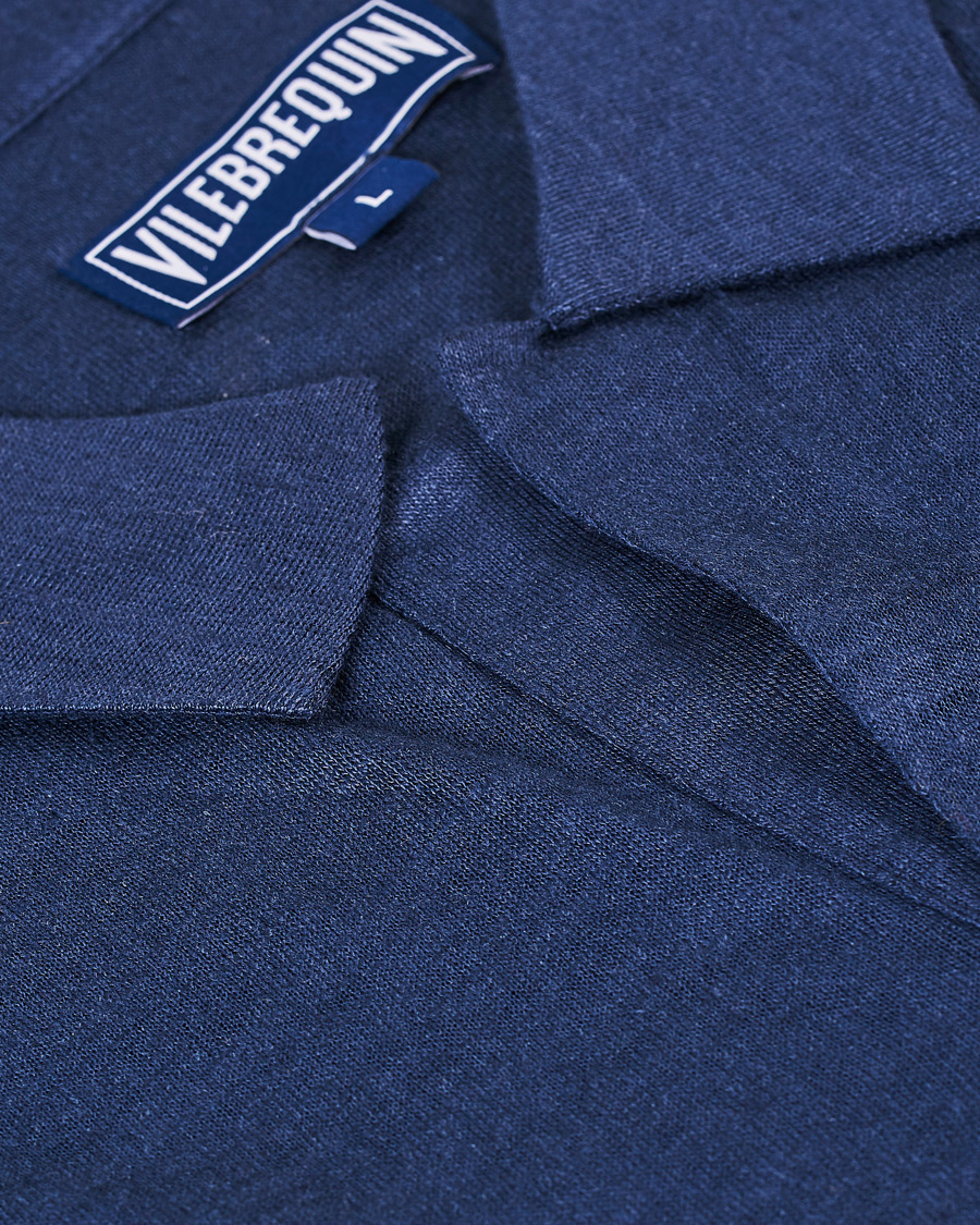 Herre | Polotrøjer | Vilebrequin | Pyramid Linen Jersey Polo Navy