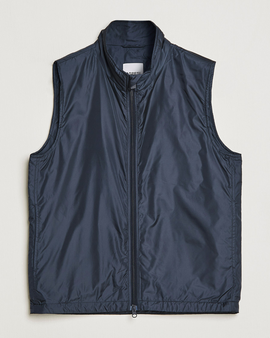 Herre | Veste | Aspesi | Vernes Nylon Gilet Navy