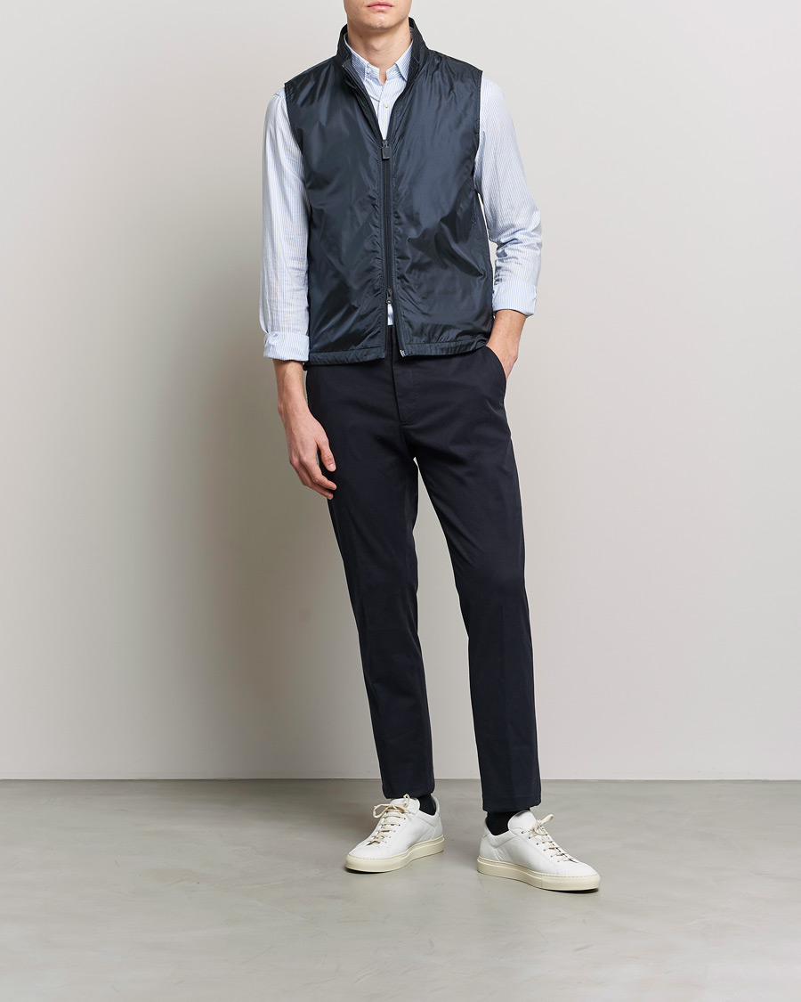 Herre | Veste | Aspesi | Vernes Nylon Gilet Navy