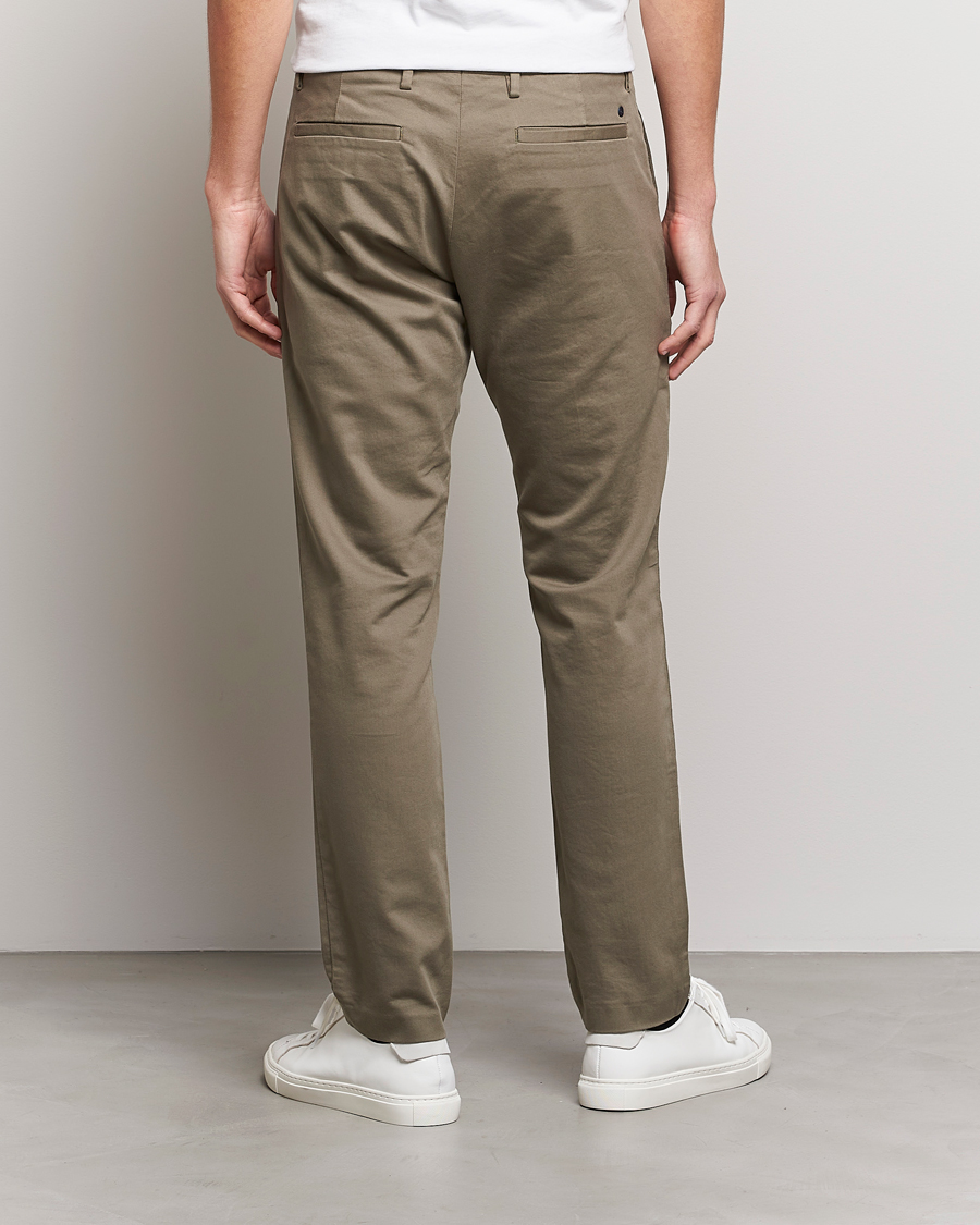 Herre | Bukser | NN07 | Theo Regular Fit Stretch Chinos Green Stone