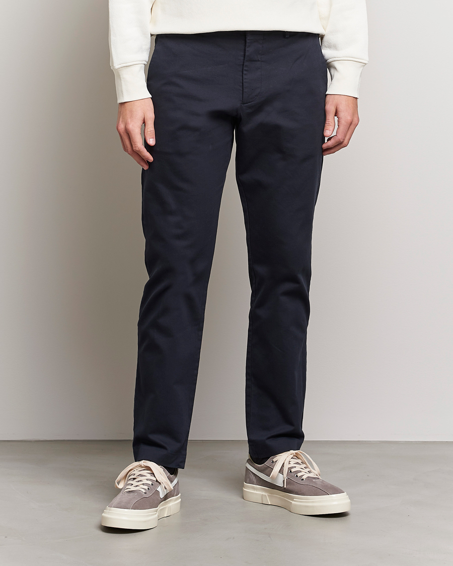 Herre | NN07 | NN07 | Theo Regular Fit Stretch Chinos Navy Blue