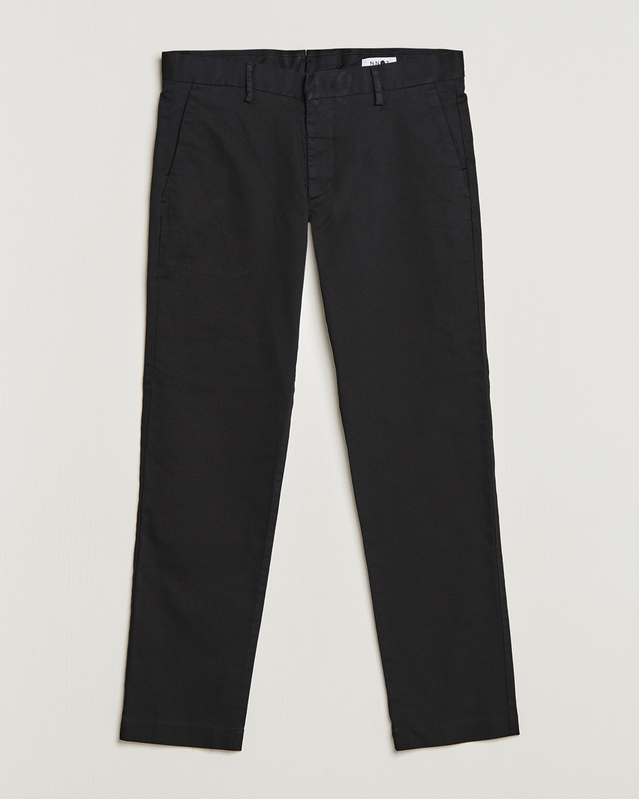 Herre | Chinos | NN07 | Theo Regular Fit Stretch Chinos Black