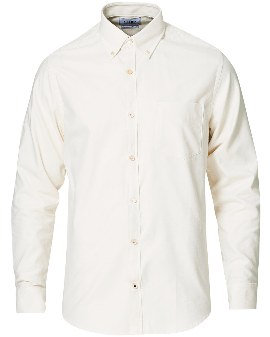 Herre | Skjorter | NN07 | Levon Oxford/Cashmere Shirt Egg White