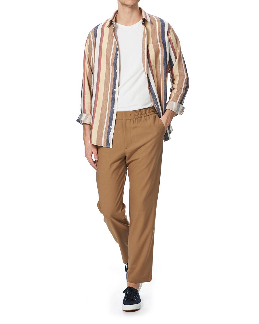 Herre | Skjorter | NN07 | Errico Linen Shirt Multi Stripe