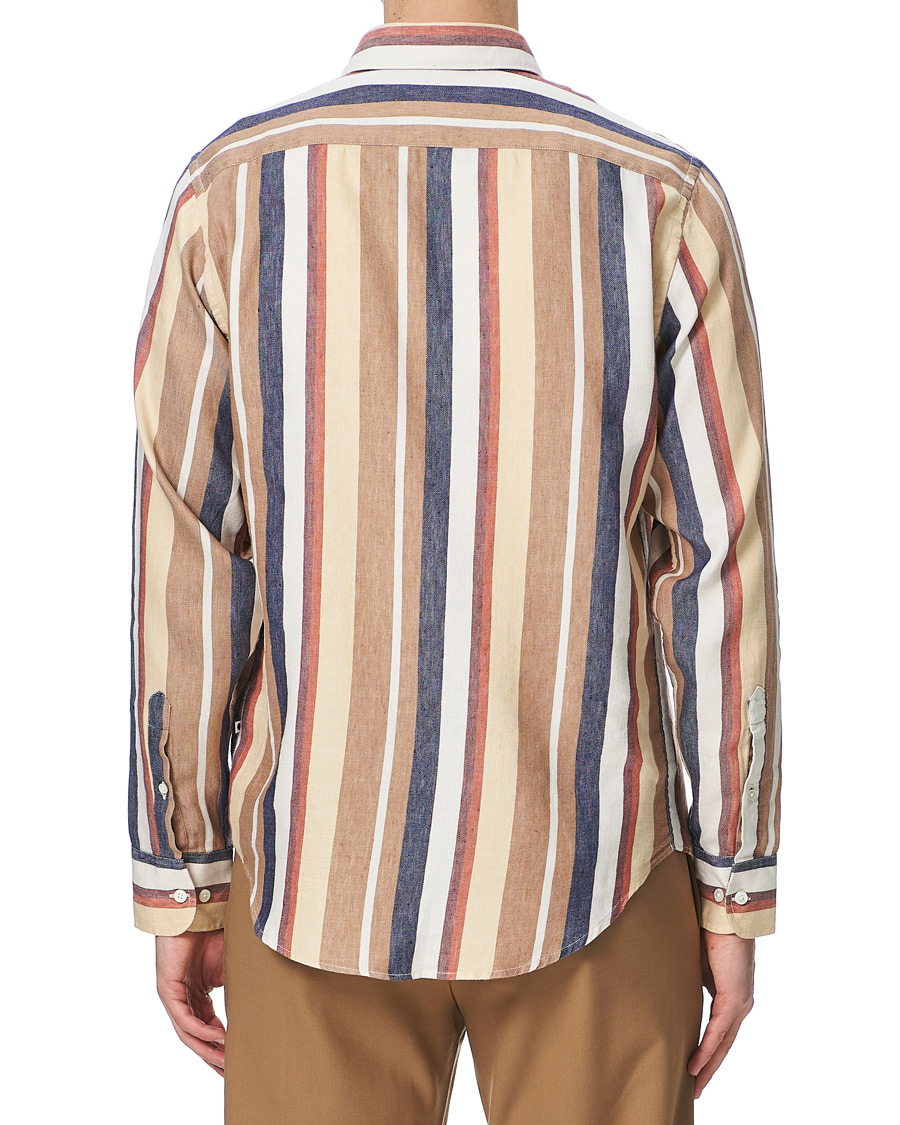 Herre | Skjorter | NN07 | Errico Linen Shirt Multi Stripe